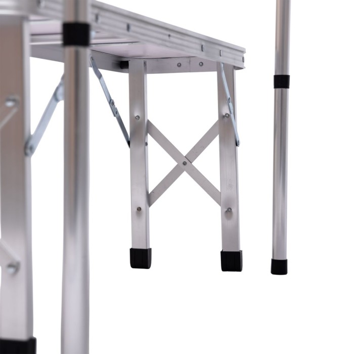 Комплект туристичний стіл + 2 лавки складні меблі Білий Lugi JY-9060W (34218)