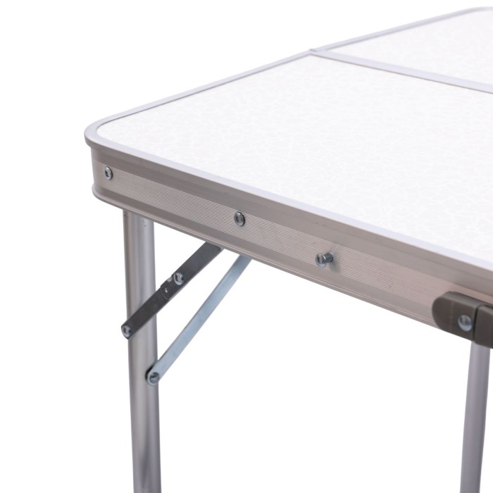 Комплект туристичний стіл + 2 лавки складні меблі Білий Lugi JY-9060W (34218)