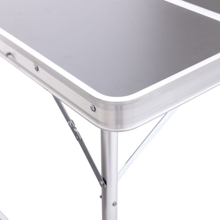 Комплект туристичний стіл + 2 лавки складні меблі Сірий Lugi JY-9060G (23753)