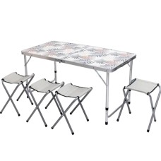 Набор складной мебели для кемпинга стол + 4 стула набор мебели для пикника туристический (65570)