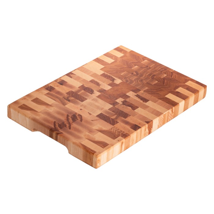 Дошка для нарізання обробна 45×30 см Доміно з ясена Lugi C53W300450Y (14370)