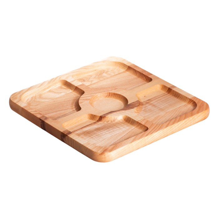 Менажниця на 5 секцій дерев'яна 30×20 см Lugi T54W300 (13331)