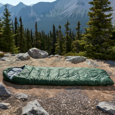 Спальний мішок водонепроникний з капюшоном, хакі (57805)