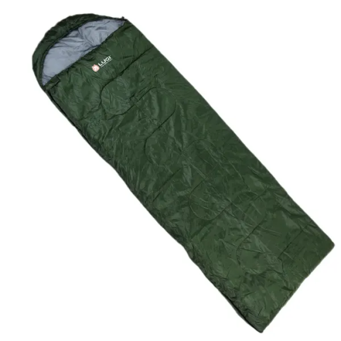 Спальний мішок водонепроникний з капюшоном, хакі (57805)