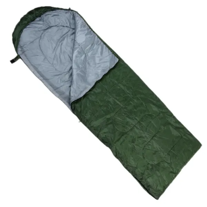 Спальний мішок водонепроникний з капюшоном, хакі (57805)