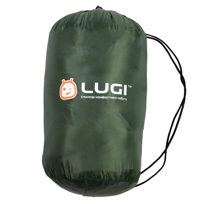 Спальний мішок водонепроникний з капюшоном, хакі (57805)