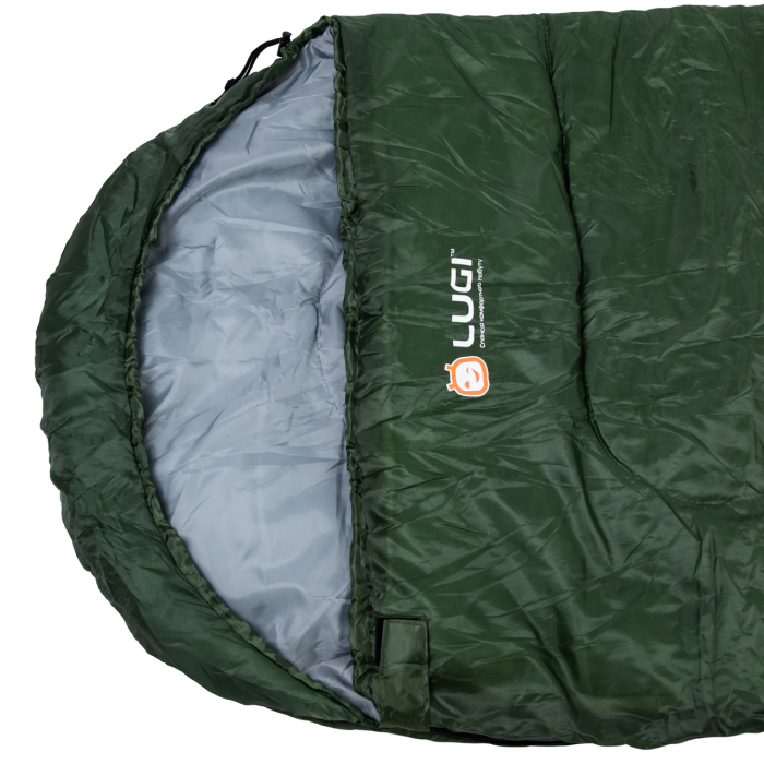 Спальний мішок водонепроникний з капюшоном, хакі (57805)