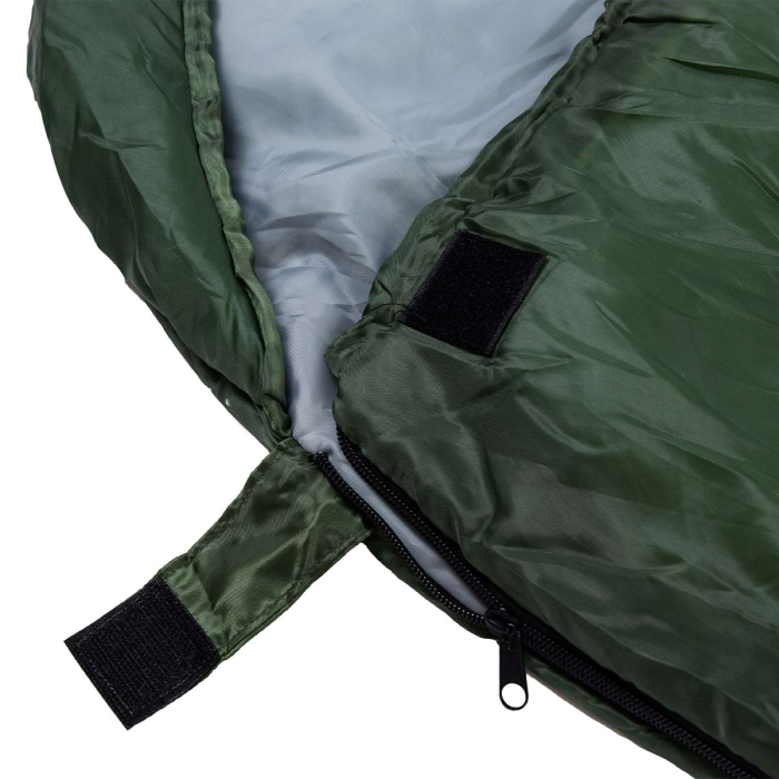 Спальний мішок водонепроникний з капюшоном, хакі (57805)