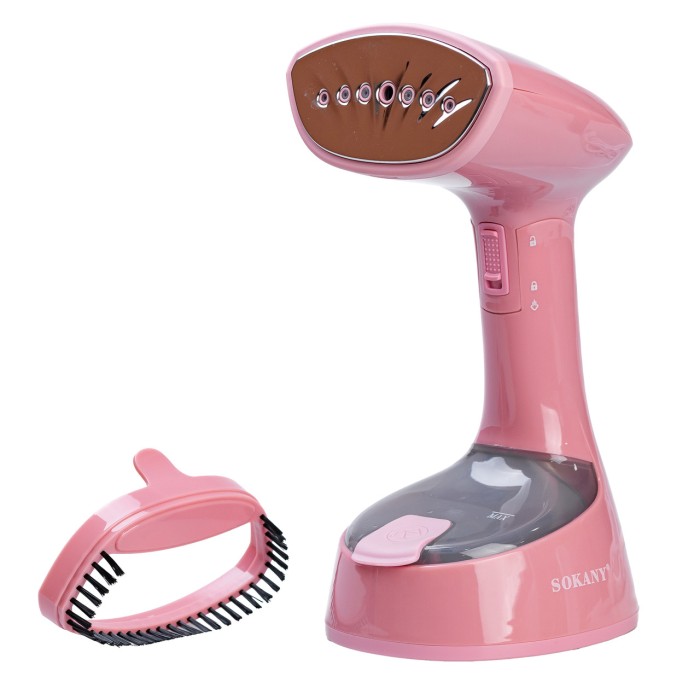 Паровий відпарювач для одягу вертикальний зі щіткою SOKANY парогенератор домашній для прасування 1300 Вт Lugi (22840)