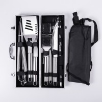 Набір аксесуарів для барбекю, мангала, гриля 19 предметів 42х14х7.5 см в кейсі HP-21-3 (37245)