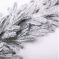 Хвойна лита гірлянда 2 м засніжені гілки ялинки TD-BRNCHSN2 (57447)