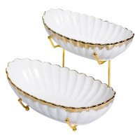 Фруктовниця на 2 яруси для закусок 29×25×20 (см) HP-26-5 (51719)