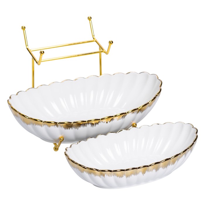 Фруктовниця на 2 яруси для закусок 29×25×20 (см) HP-26-5 (51719)