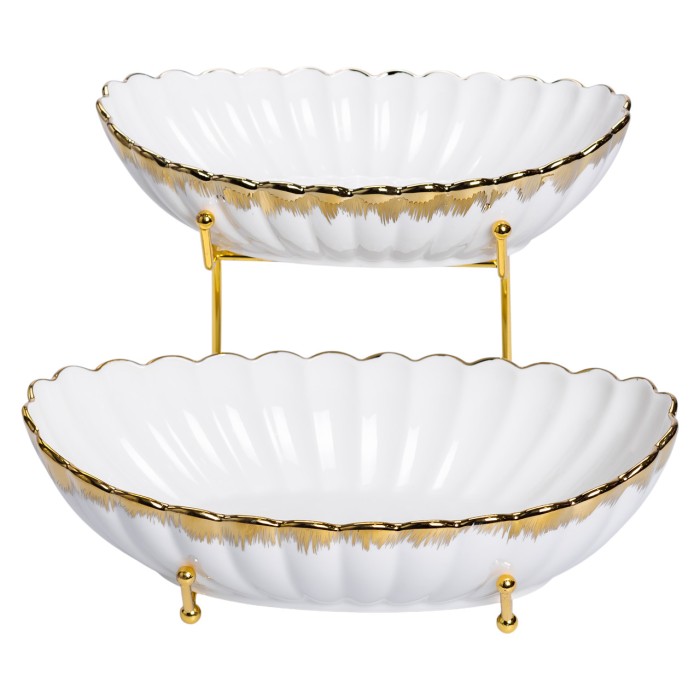 Фруктовниця на 2 яруси для закусок 29×25×20 (см) HP-26-5 (51719)