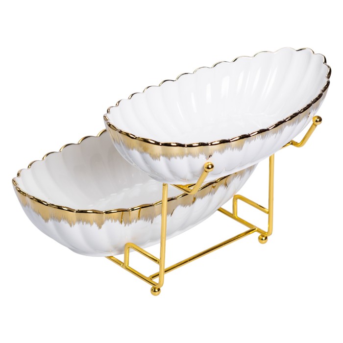 Фруктовниця на 2 яруси для закусок 29×25×20 (см) HP-26-5 (51719)