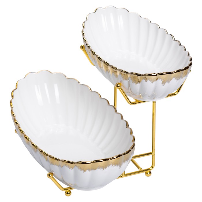 Фруктовниця на 2 яруси для закусок 29×25×20 (см) HP-26-5 (51719)