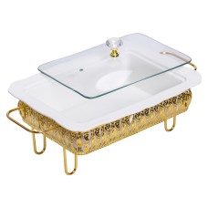 Настільна мармітниця порцелянова 36×21×15 (см) на підставці 1.5 (л) HP-26-6 (29052)