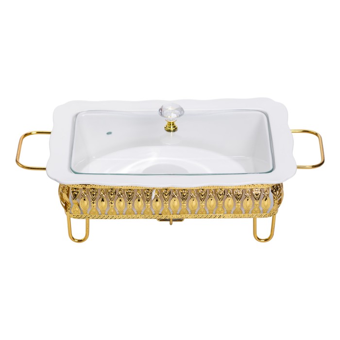 Настільна мармітниця порцелянова 36×21×15 (см) на підставці 1.5 (л) HP-26-6 (29052)