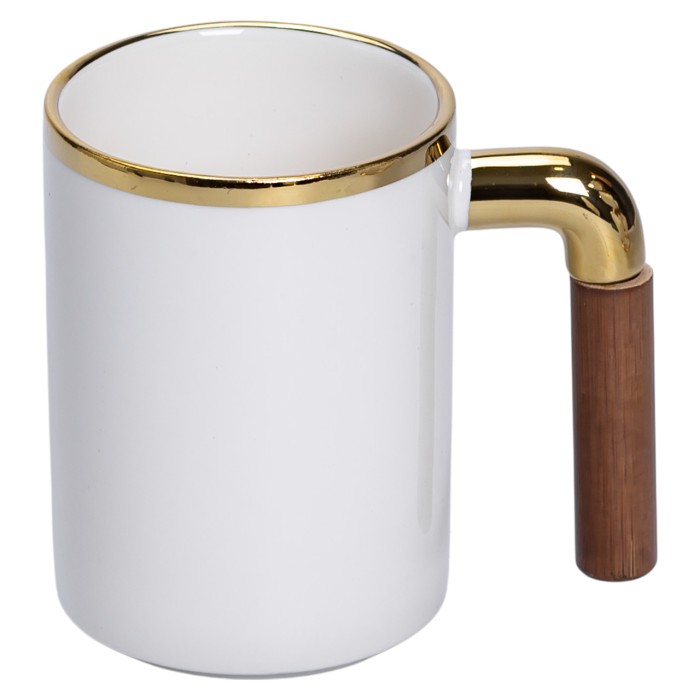 Набір чашок на металевій підставці 6 (шт) по 400 (мл) Білий HP-26-11 (73921)