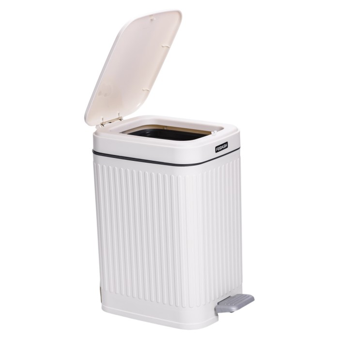 Відро для сміття з педаллю 5л відро для сміття з кришкою і педаллю Білий HP-45-11BE (42787)