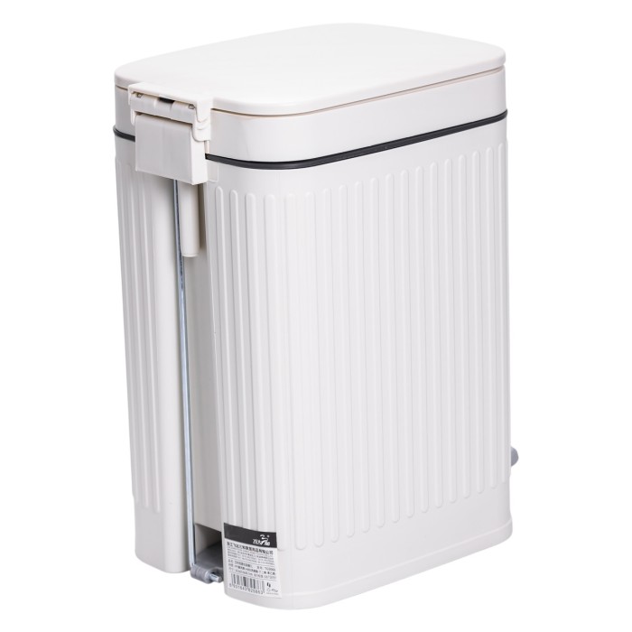 Відро для сміття з педаллю 5л відро для сміття з кришкою і педаллю Білий HP-45-11BE (42787)