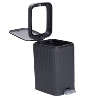 Відро для сміття з педаллю 5л відро для сміття з кришкою і педаллю Сірий HP-45-11G (37057)