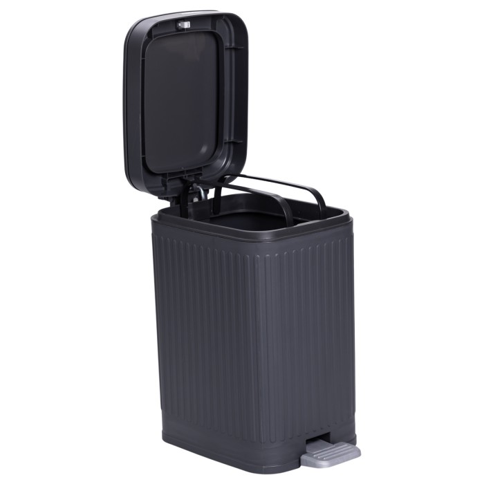 Відро для сміття з педаллю 5л відро для сміття з кришкою і педаллю Сірий HP-45-11G (37057)