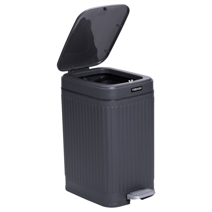 Відро для сміття з педаллю 5л відро для сміття з кришкою і педаллю Сірий HP-45-11G (37057)