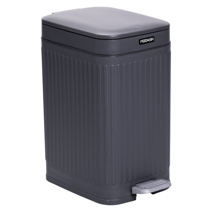 Відро для сміття з педаллю 5л відро для сміття з кришкою і педаллю Сірий HP-45-11G (37057)