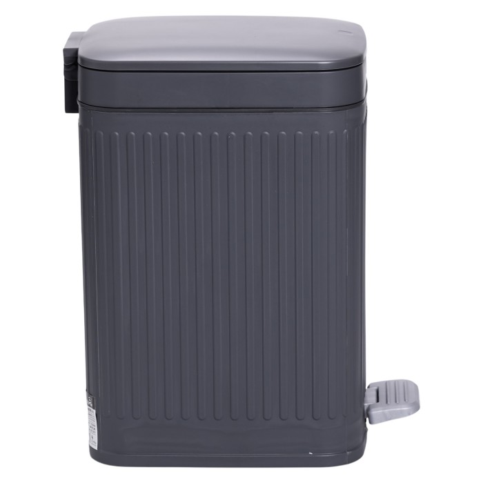 Відро для сміття з педаллю 5л відро для сміття з кришкою і педаллю Сірий HP-45-11G (37057)