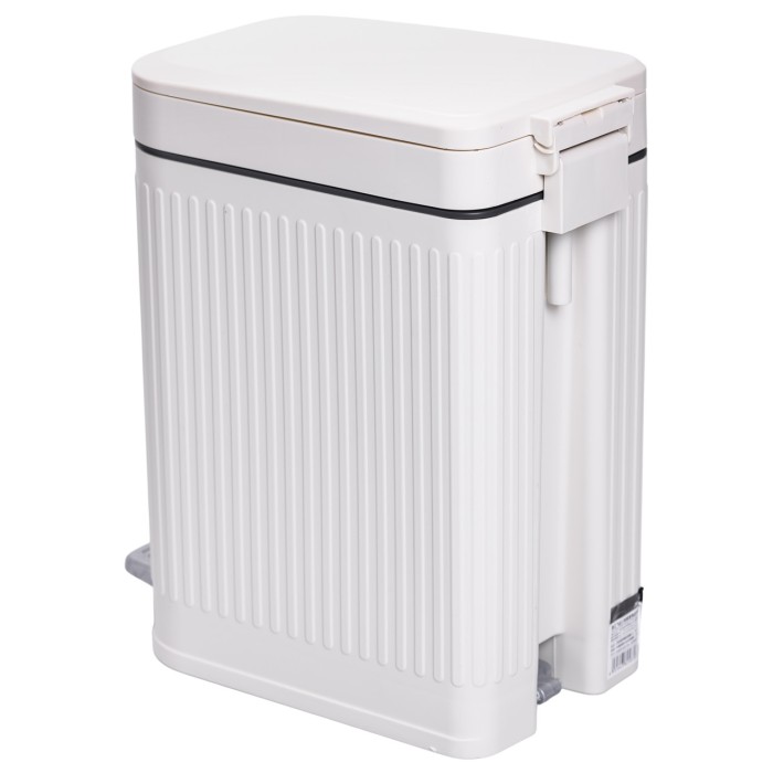 Відро для сміття з педаллю 5л відро для сміття з кришкою і педаллю Білий HP-45-12BE (31985)