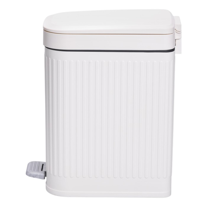 Відро для сміття з педаллю 5л відро для сміття з кришкою і педаллю Білий HP-45-12BE (31985)