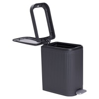 Відро для сміття з педаллю 5л відро для сміття з кришкою і педаллю Сірий HP-45-12G (86935)