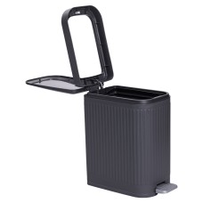Відро для сміття з педаллю 5л відро для сміття з кришкою і педаллю Сірий HP-45-12G (86935)