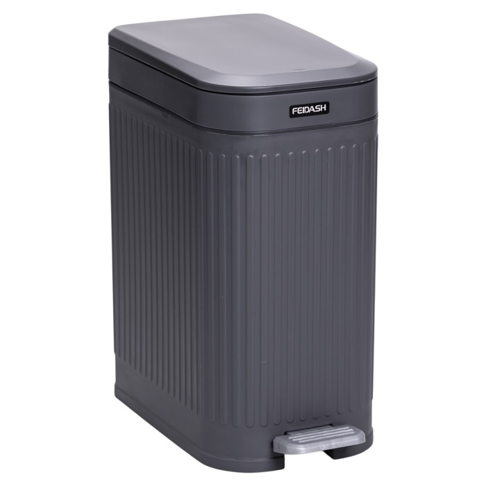 Відро для сміття з педаллю 5л відро для сміття з кришкою і педаллю Сірий HP-45-12G (86935)