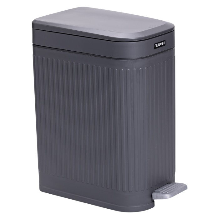 Відро для сміття з педаллю 5л відро для сміття з кришкою і педаллю Сірий HP-45-12G (86935)