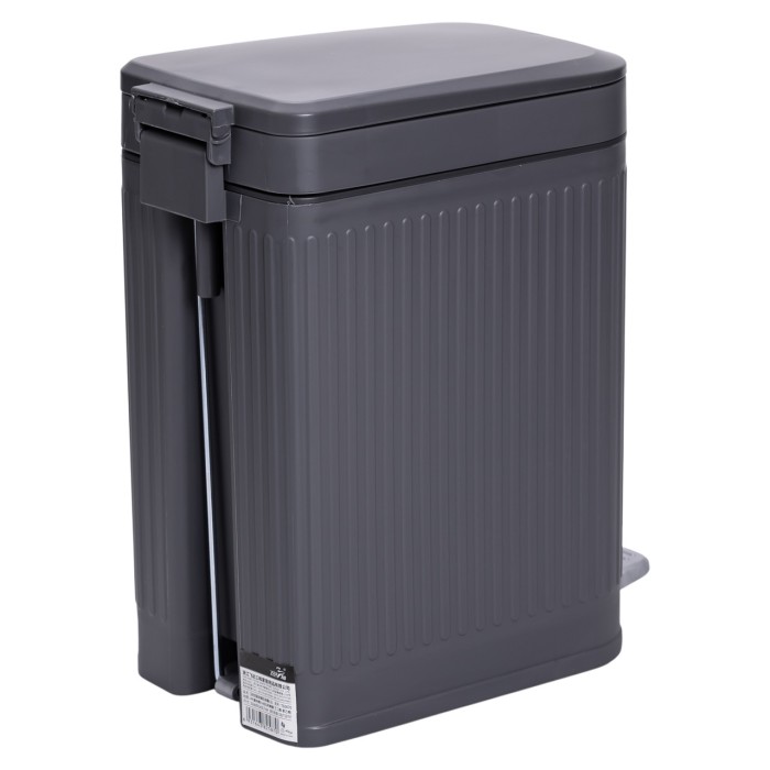 Відро для сміття з педаллю 5л відро для сміття з кришкою і педаллю Сірий HP-45-12G (86935)