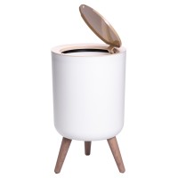 Відро для сміття з клік-кришкою на ніжках 8 літрів відро для сміття на кухню, в спальню і для офісу HP-45-13 (64219)