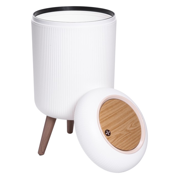 Відро для сміття з клік-кришкою на ніжках 10 літрів відро для сміття на кухню, в спальню і для офісу HP-45-14 (64371)