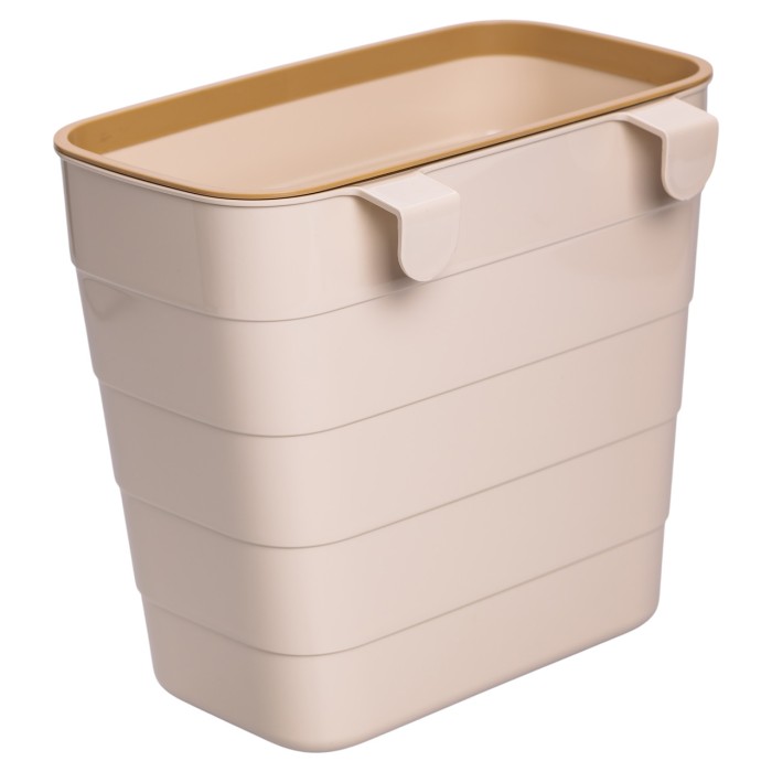 Відро для сміття на дверцята 6 (л) відро для сміття пластикове навісне Бежевий HP-45-18BE (87018)