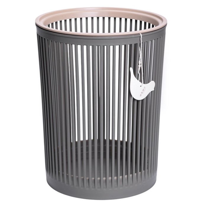 Кошик для сміття пластиковий в офіс для паперу 8 (л) кошик під сміття відро для сміття Сірий HP-45-8G (84192)