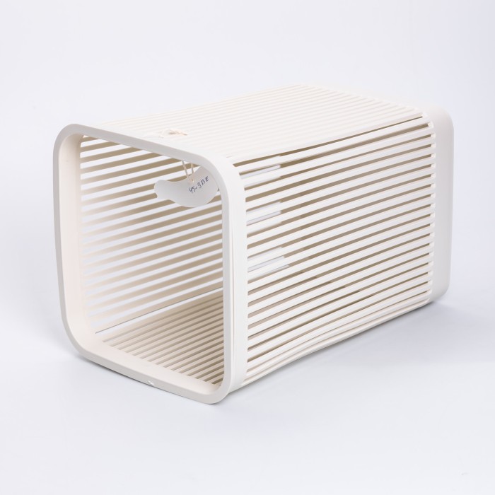Кошик для сміття пластиковий в офіс для паперу 22×22×30 (см) кошик під сміття 8 (л) відро для сміття Бежевий HP-45-9BE (45134)