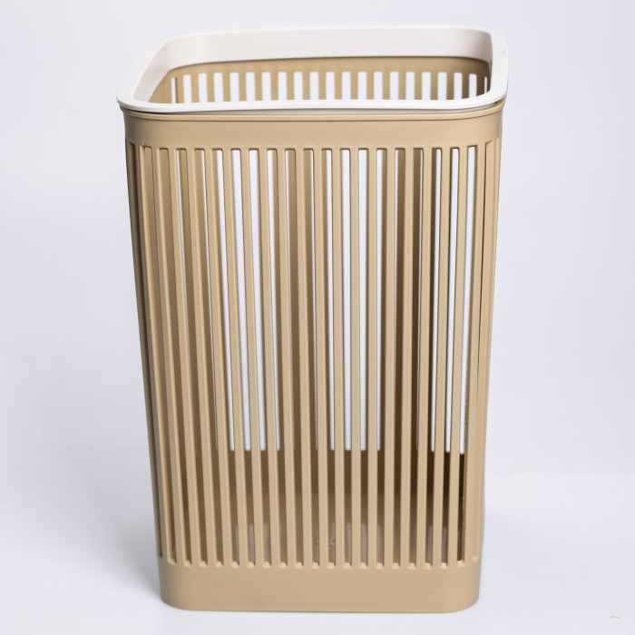 Кошик для сміття пластиковий в офіс для паперу 22×22×30 (см) кошик під сміття 8 (л) відро для сміття Коричневий HP-45-9OL (29576)