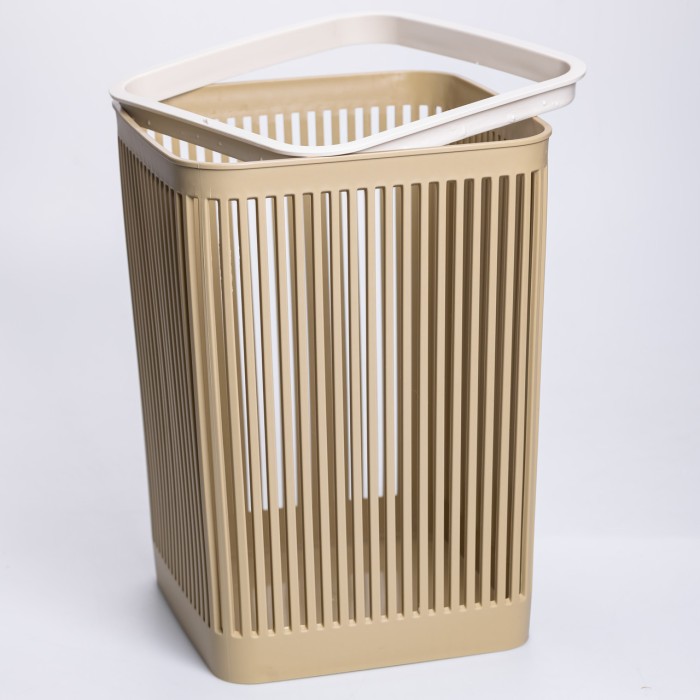 Кошик для сміття пластиковий в офіс для паперу 22×22×30 (см) кошик під сміття 8 (л) відро для сміття Коричневий HP-45-9OL (29576)