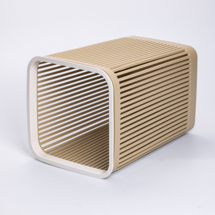 Кошик для сміття пластиковий в офіс для паперу 22×22×30 (см) кошик під сміття 8 (л) відро для сміття Коричневий HP-45-9OL (29576)