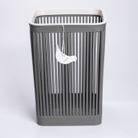 Кошик для сміття пластиковий в офіс для паперу 22×22×30 (см) кошик під сміття 8 (л) відро для сміття Сірий HP-45-9G (35710)