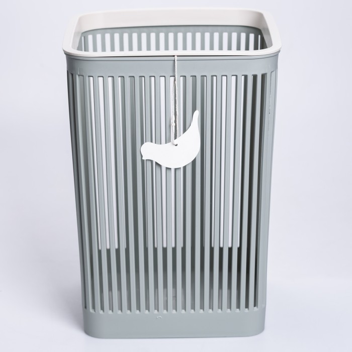 Кошик для сміття пластиковий в офіс для паперу 22×22×30 (см) кошик під сміття 8 (л) відро для сміття Зелений HP-45-9GR (65704)