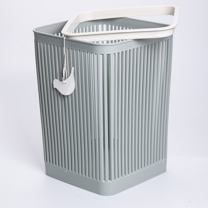 Кошик для сміття пластиковий в офіс для паперу 22×22×30 (см) кошик під сміття 8 (л) відро для сміття Зелений HP-45-9GR (65704)