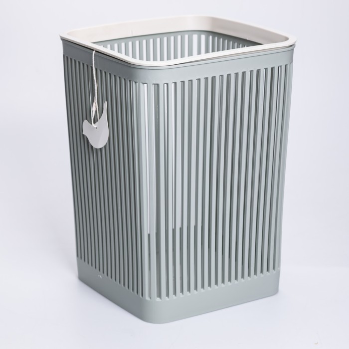 Кошик для сміття пластиковий в офіс для паперу 22×22×30 (см) кошик під сміття 8 (л) відро для сміття Зелений HP-45-9GR (65704)