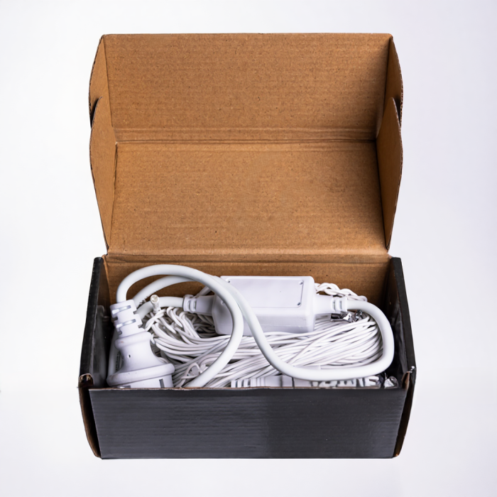 Новорічна гірлянда вулична Бахрома 6 м 105 LED білий провід Білий 6МWW (23793)